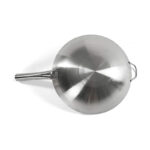 Stainless Steel Wok Pan  Non-Stick – 38 cm - Silver - Image 4