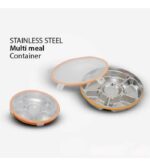 New Stainless Steel Multi-Meal Lunch Box  6 Grid - Medium - Image 4
