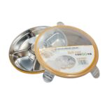 New Stainless Steel Multi-Meal Lunch Box  6 Grid - Medium