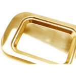 Butter Dish with Lid Stainless Steel - Golden - Image 5