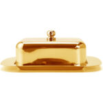 Butter Dish with Lid Stainless Steel - Golden - Image 4
