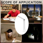 Rechargeable Foldable Portable LED Flashlight Desk Lamp - Image 7