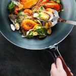 Carbon Steel Stir-Fry Wok With Wooden Handle - 30 cm - Image 2