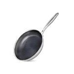 Frying Pan Stainless Steel  24 cm - Grey