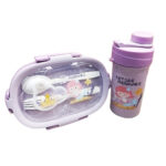 Lunch Box with Water Bottle With  3-Compartment – 1200+500 ml - Image 3
