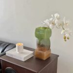 Decoration Gradient Geometric Glass Vase Set of 2 - Image 3