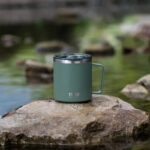 TYESO Coffee Mug  With Lid & Handle 400 ml Stainless Steel - 5 Colours Choices  - Image 9