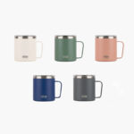 TYESO Coffee Mug  With Lid & Handle 400 ml Stainless Steel - 5 Colours Choices  - Image 6