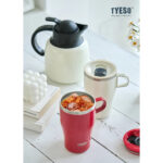 TYESO One-Hand Coffee Mug – 400 ml - White - Image 3