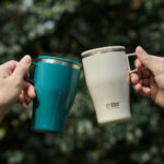 TYESO One-Hand Coffee Mug – 400 ml - White - Image 5