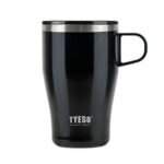 TYESO One-Hand Coffee Mug – 400 ml - Black