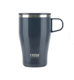 TYESO One-Hand Coffee Mug – 400 ml - Grey - Image 3