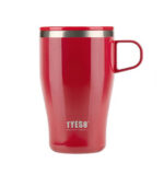 TYESO One-Hand Coffee Mug – 400 ml - Red - Image 3