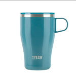 TYESO One-Hand Coffee Mug – 400 ml - Teal - Image 3