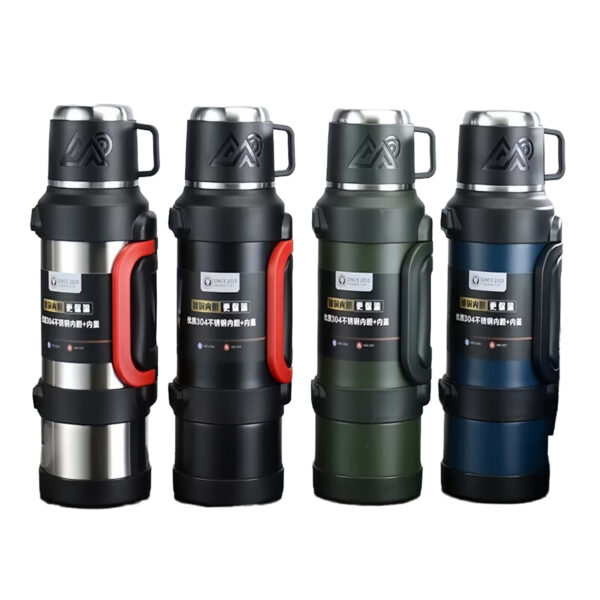 Stainless Steel Vacuum Thermos 2000 ml – In 4 Modern Gradient Colours