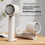 Handheld Cooling Mini Fan – Dark Grey - Image 3