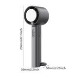 Handheld Cooling Mini Fan – Dark Grey - Image 5