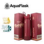 Aqua Flask Boogie Retro Collection  22oz - Wine Red
