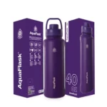 Aquaflask Wide Mouth Sports Lid Bottle – 40 oz Amethyst