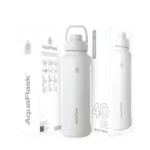 Aquaflask Wide Mouth Sports Lid Bottle – 40 oz Artic White