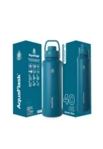 Aquaflask Wide Mouth Sports Lid Bottle – 40 oz Atlantic Blue