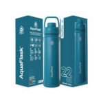 Aquaflask Wide Mouth Sports Lid Bottle – 22oz Atlantic Blue