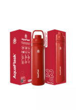 Aquaflask Wide Mouth Sports Lid Bottle – 22oz Cherry Red