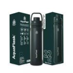Aquaflask Wide Mouth Sports Lid Bottle – 22oz Moss Green