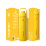 Aquaflask Wide Mouth Sports Lid Bottle – 22oz Mustard
