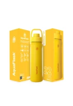Aquaflask Wide Mouth Sports Lid Bottle – 22oz Mustard