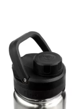 Aquaflask Wide Mouth Sports Lid Bottle – 22oz Silver Steel - Image 3