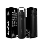 Aquaflask Wide Mouth Sports Lid Bottle – 22oz Space Black