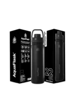 Aquaflask Wide Mouth Sports Lid Bottle – 22oz Space Black
