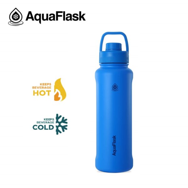 Aqua Flask Wide Mouth Sports Lid Bottle – 40 oz Pacific Blue