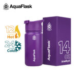 Aqua Flask Regular Double Wall Insulated Bottle 14 oz – Amethyst
