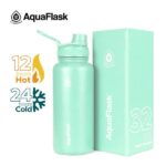 Aquaflask Double Wall Insulated Bottle 32 oz – Mint Gelato