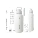 Aqua Flask Double Wall Insulated Bottle 32 oz –  Arctic White