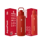 Aqua Flask Double Wall Insulated Bottle 32 oz – Cherry Red