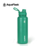 Aquaflask 40oz Wide Mouth Water Bottle – Aquamarine Green - Image 2