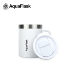 Aqua Flask Insulated Mug 14 oz - Ivory White - Image 2