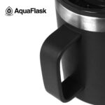 Aqua Flask Insulated Mug 14 oz - Jet Black - Image 4