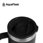 Aqua Flask Insulated Mug 14 oz - Jet Black - Image 5