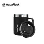 Aqua Flask Insulated Mug 14 oz - Jet Black - Image 3