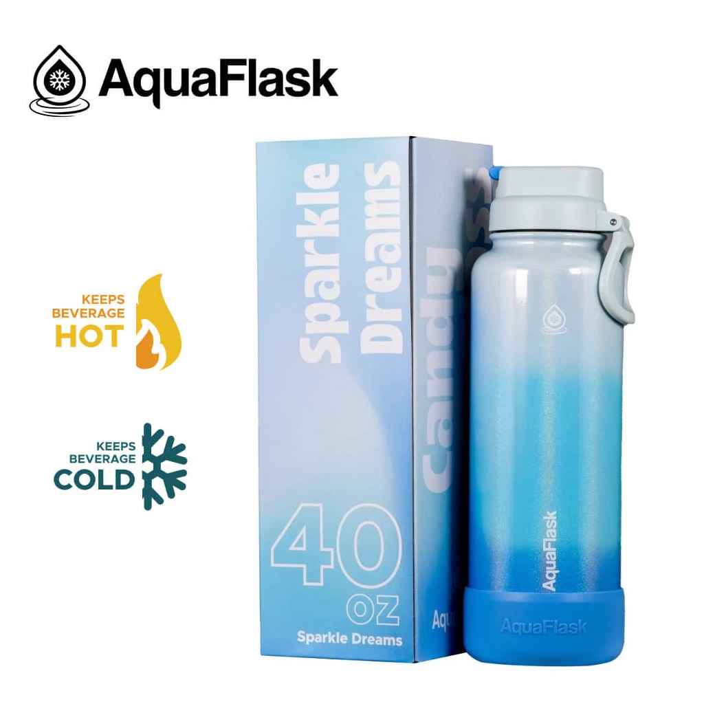 aqu 149 Aqua Flask Candy Floss Special Edition 22 oz - Sparkle Dreams - Image 1