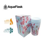 Aqua Flask Slate Cup Sakura 2 Collection 12 oz - Blue