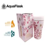 Aqua Flask Slate Cup Sakura 2 Collection 12 oz - Pinks