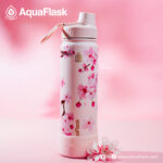 AquaFlask Sakura Collection 40 oz – Pink - Image 3