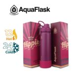 Aqua Flask Hippie Retro Collection  22oz - Aubergine Violet