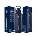 Aquaflask Wide Mouth Sports Lid Bottle – 40 oz Cobalt Blue