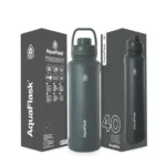 Aquaflask Wide Mouth Sports Lid Bottle – 40 oz Graphite